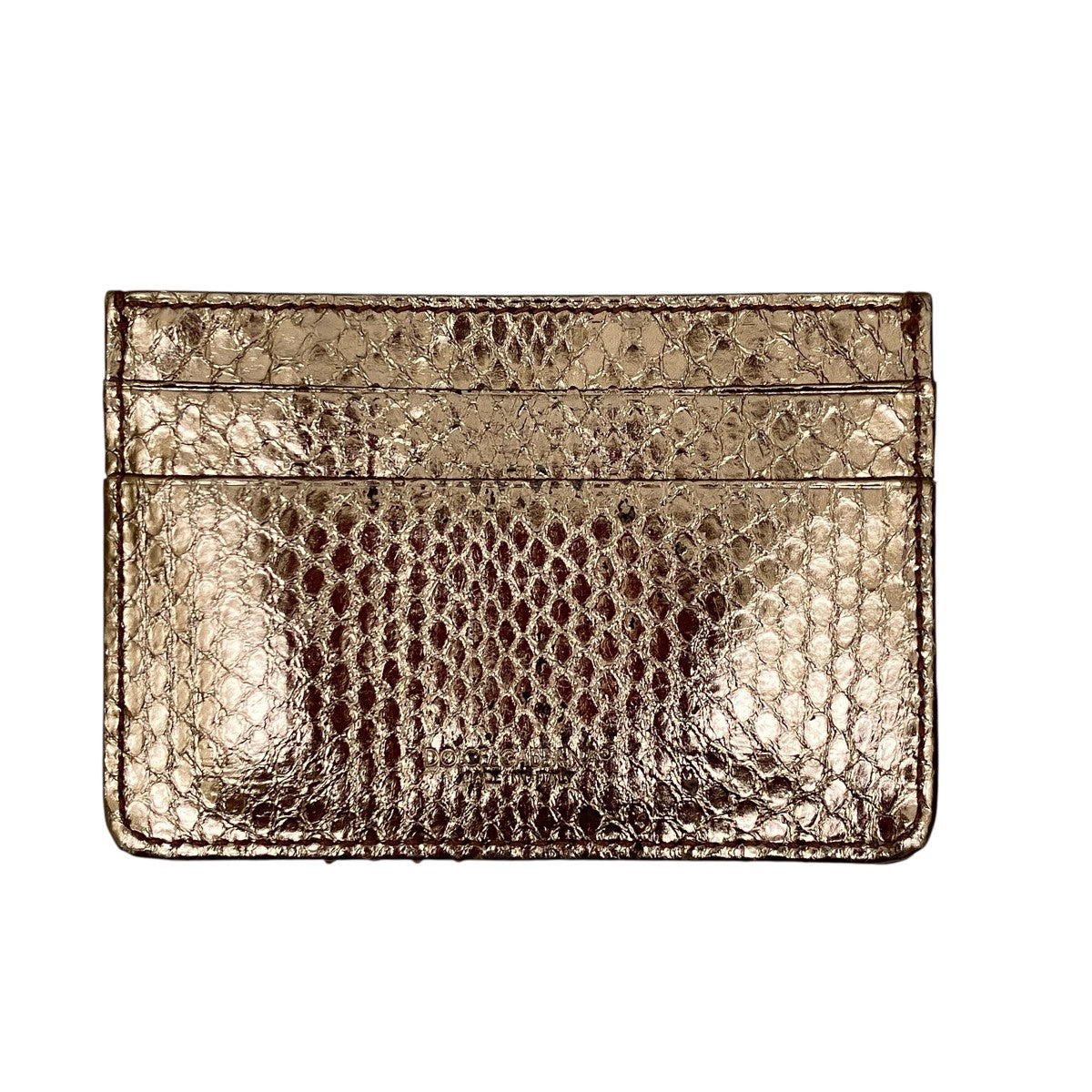 Dolce & Gabbana国内発【セール】クリスタルロゴカードケース DOLCE ＆ GABBANA(ドルチェアンドガッバーナ) メタリック