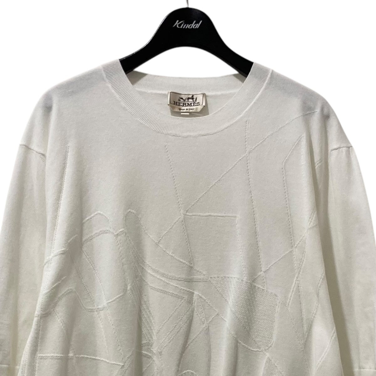 HERMES 半袖ニット 古着・中古-3枚目のアイテム画像