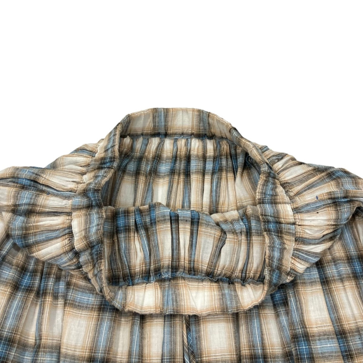 45R(フォーティファイブアール) インドカディチェックのギャザー