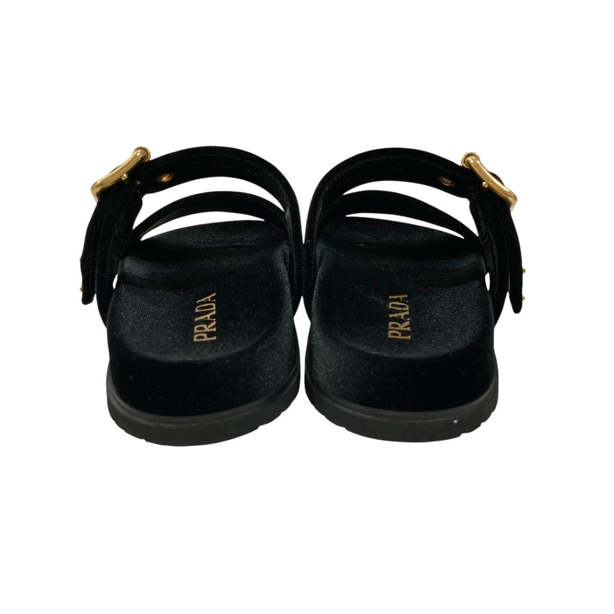 PRADA(プラダ) ベロアサンダル1XX715 1XX715 ブラック サイズ 36