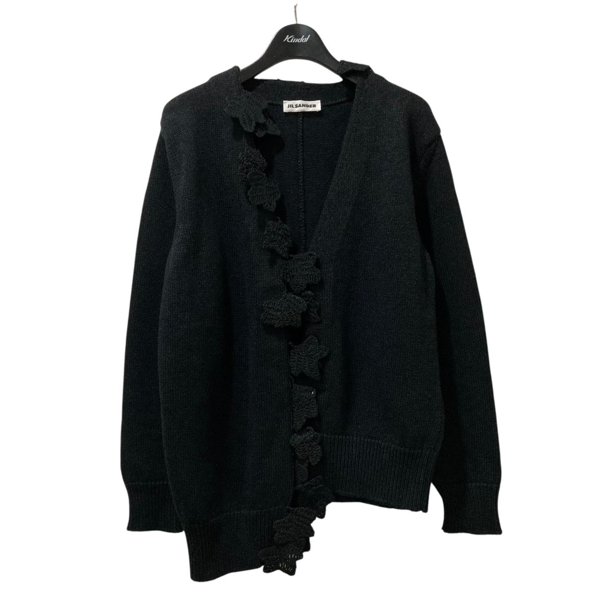 JIL SANDER(ジルサンダー) アシンメトリーVネックカーディガン