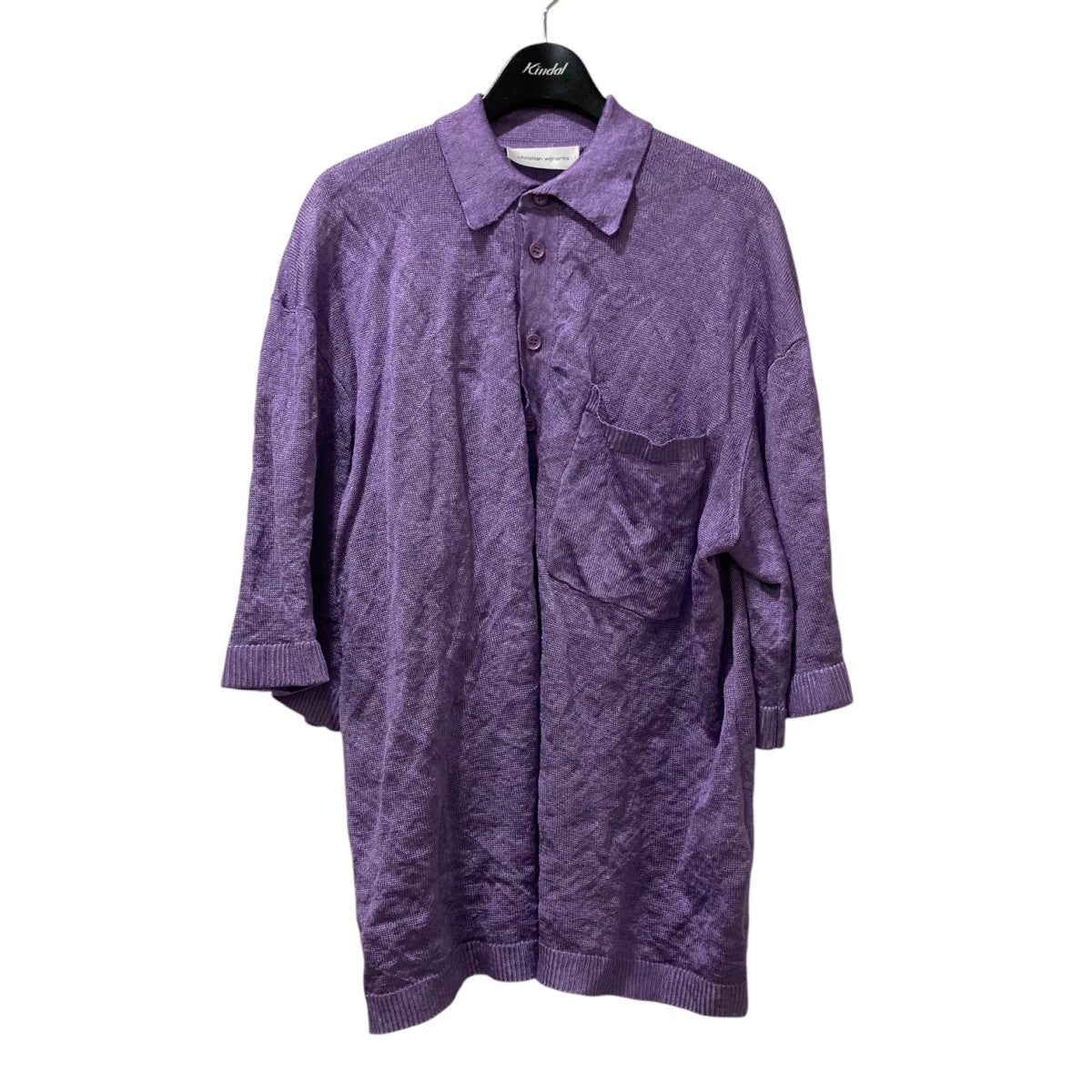 christian wijnants WRINKLY OVERSIZED半袖ポロシャツ 古着・中古-1枚目のアイテム画像