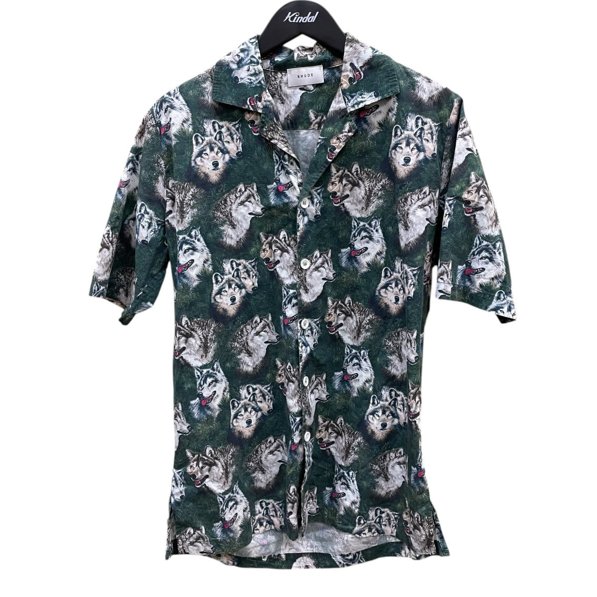 RHUDE アニマル柄半袖グラフィックシャツ 古着・中古-1枚目のアイテム画像