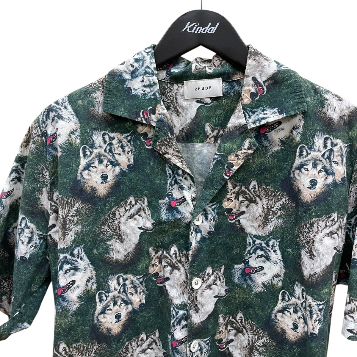 RHUDE アニマル柄半袖グラフィックシャツ 古着・中古-3枚目のアイテム画像