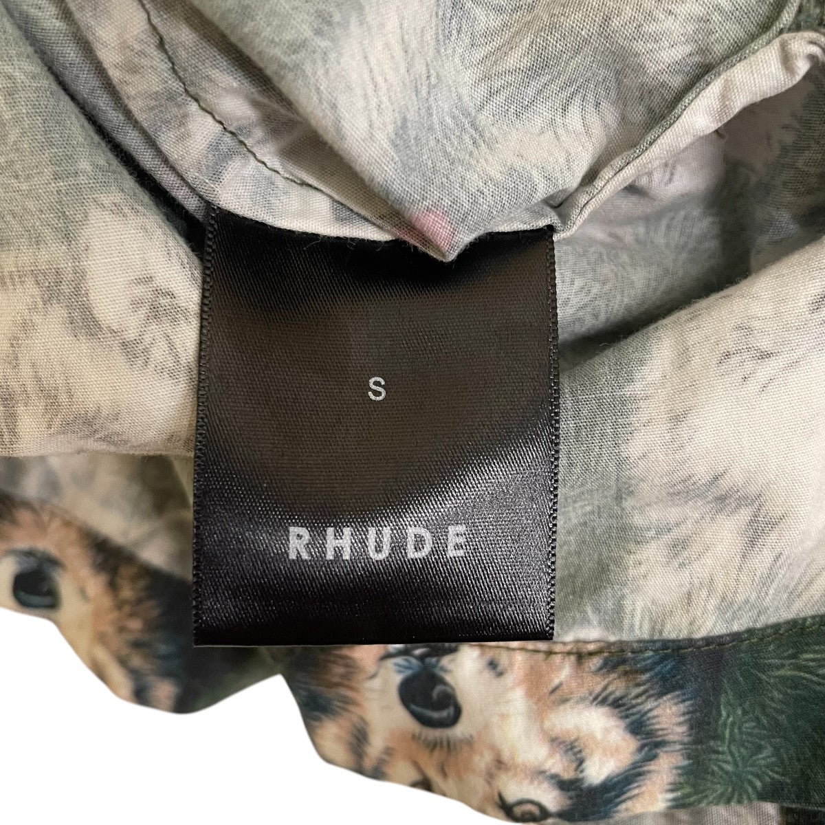 RHUDE アニマル柄半袖グラフィックシャツ 古着・中古-5枚目のアイテム画像