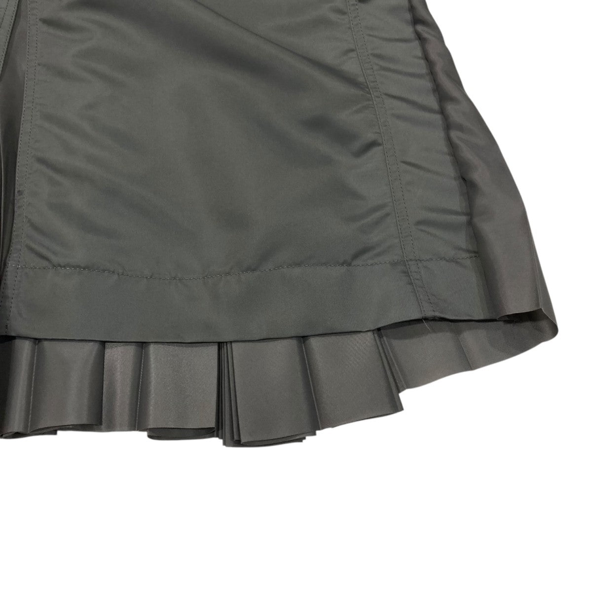 sacai(サカイ) Nylon Twill SkirtナイロンプリーツスカートSCW