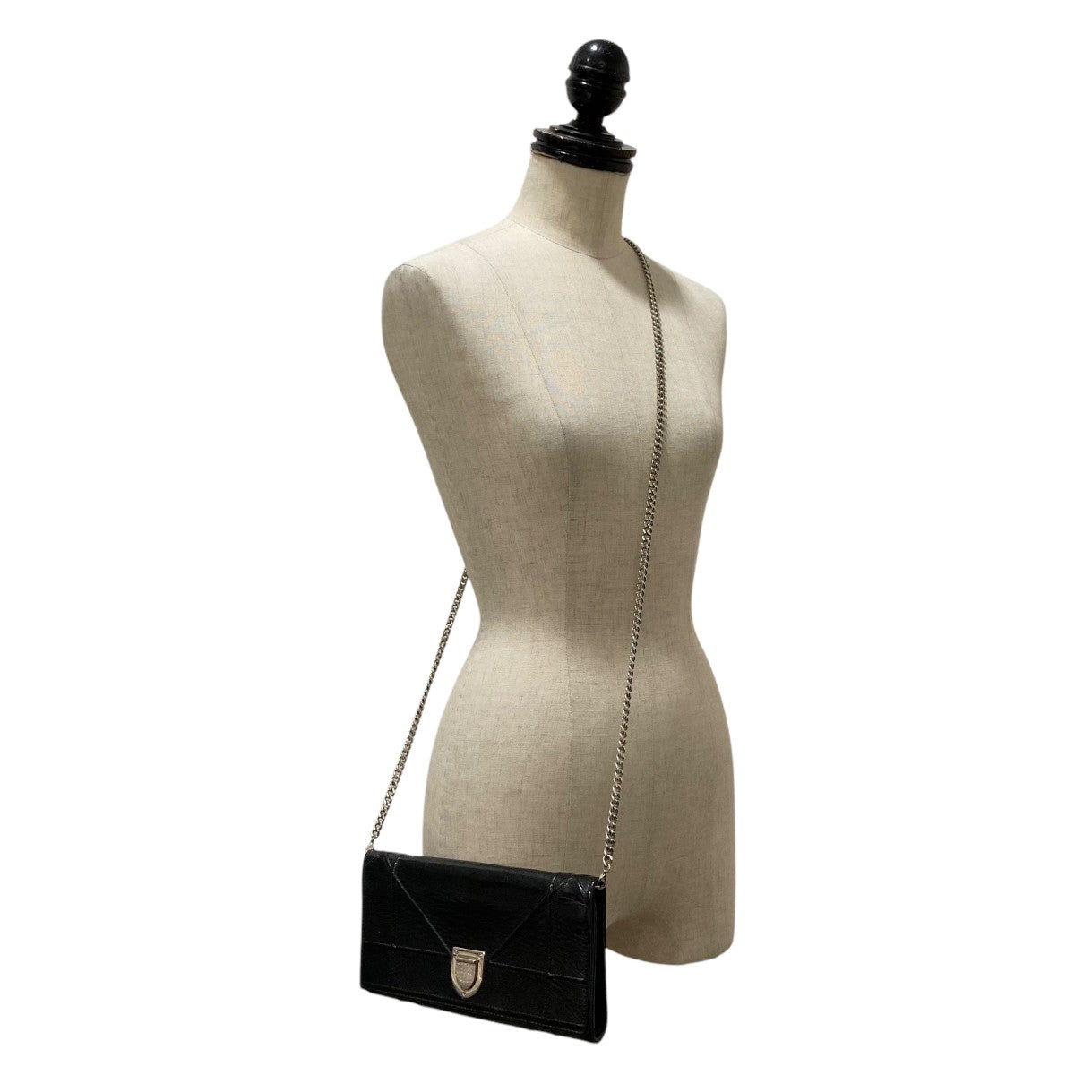 使用感なし　美品　クリスチャンディオール　ディオラマ　 チェーンウォレット　財布 Christian Dior(クリスチャンディオール) ディオラマチェーン