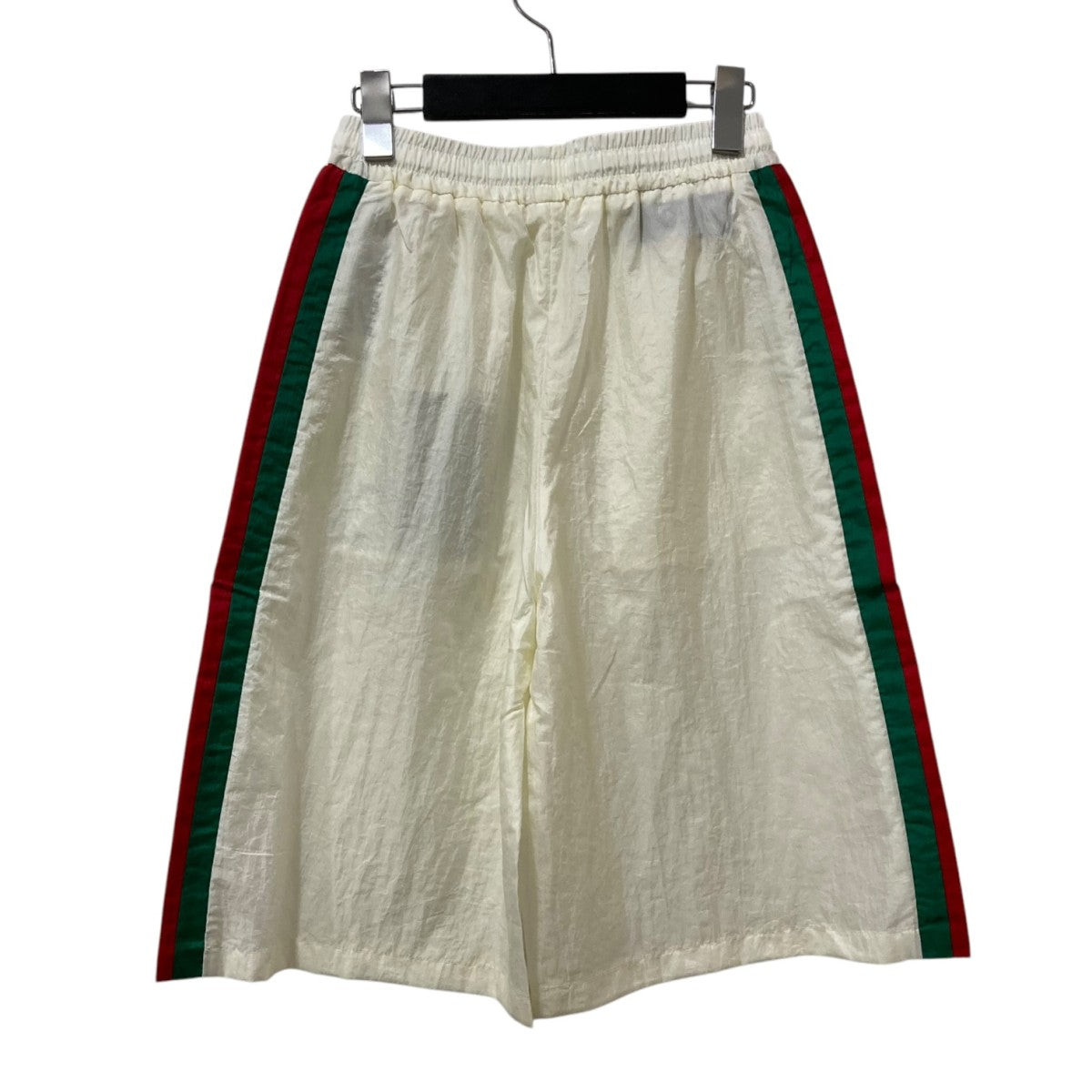 GUCCI(グッチ) ナイロンハーフパンツ678653 678653 ホワイト×グリーン