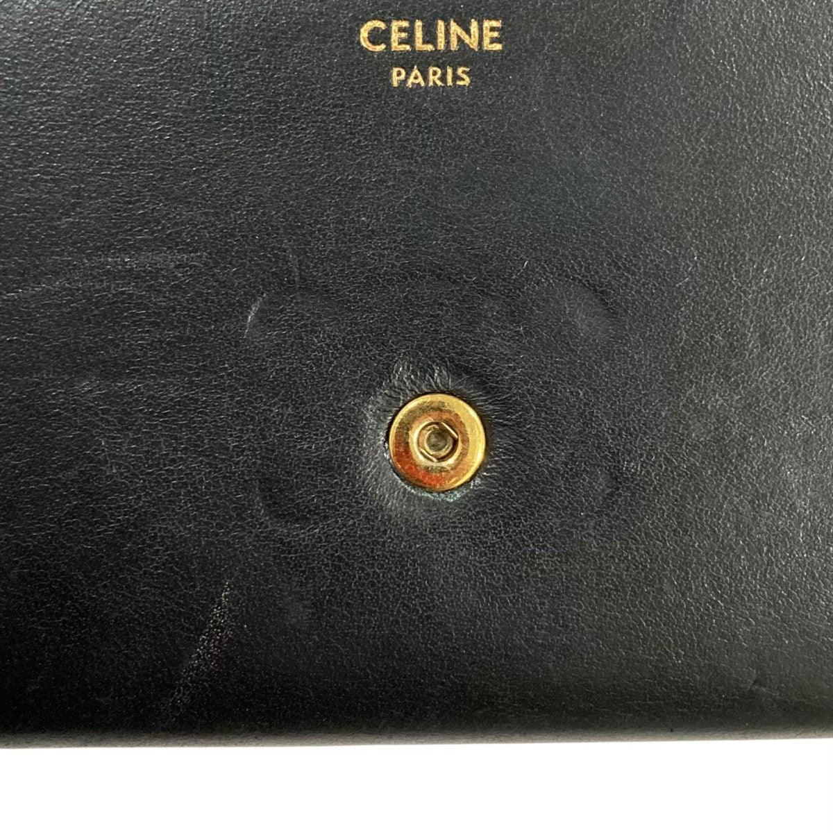 付属品完備 CELINE セリーヌ リオンフ 長財布 ラージウォレット 黒 CELINE(セリーヌ) ラージウォレット トリオンフ長財布F-FG-2221