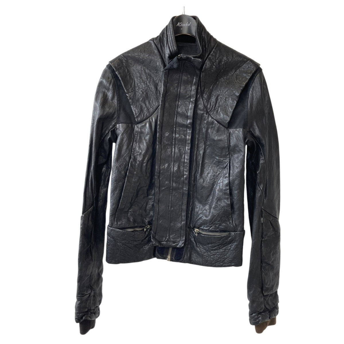 RICK OWENS(リックオウエンス) ハイネックジップアップレザー RICK OWENS(リックオウエンス) ハイネックジップアップレザー