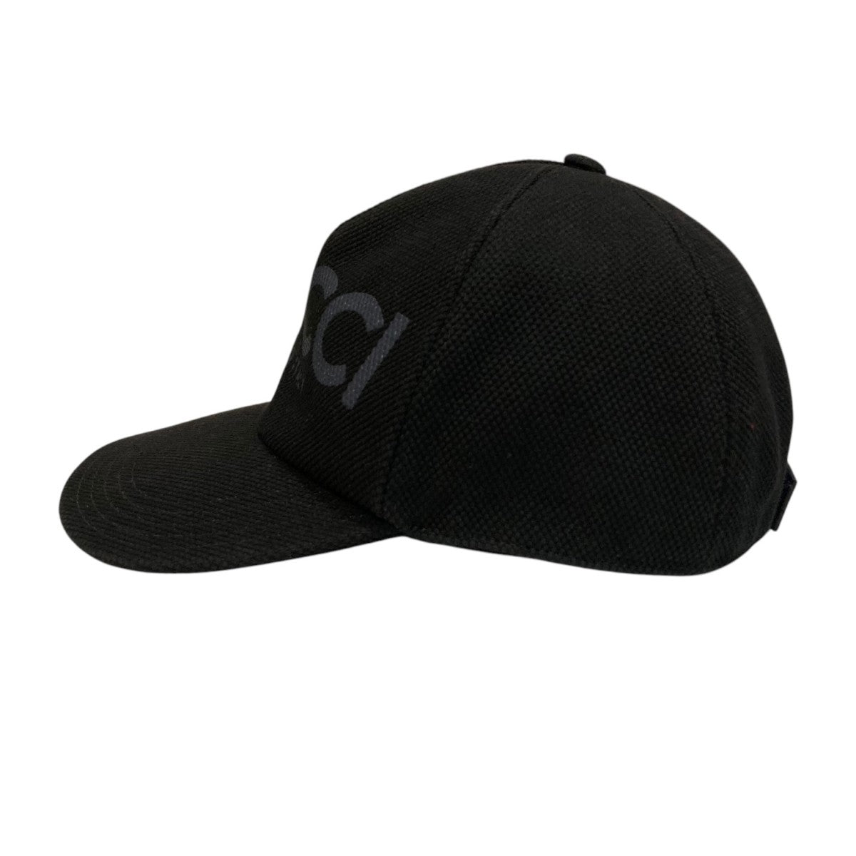 【新品未使用】Gucci 本革&ナイロン　キャップ　黒 GUCCI】グッチ ベースボールキャップ 576253 キャップ キャンバス