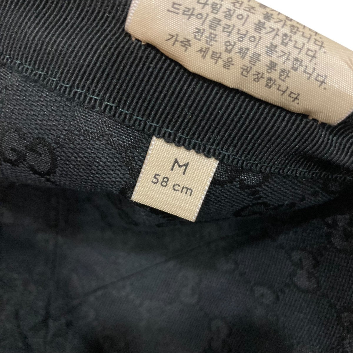 【新品未使用】Gucci 本革&ナイロン　キャップ　黒 GUCCI（グッチ） キャップ メンズ レディース ブラック 656206 3HAF8