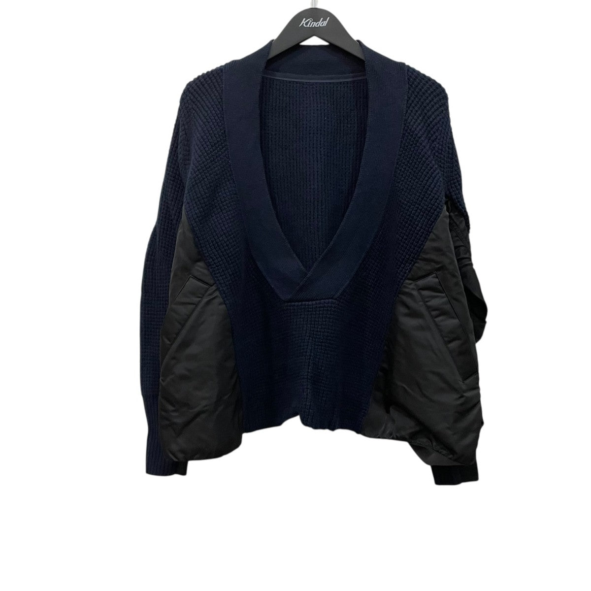 sacai(サカイ) 切替ニット17-03467 17-03467 ネイビー×ブラック サイズ