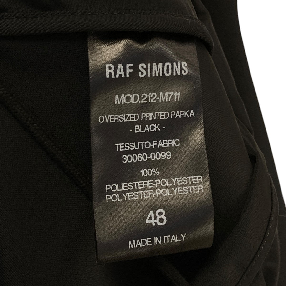 RAF SIMONS(ラフシモンズ) 21AWOversized Printed Parkaモッズコート
