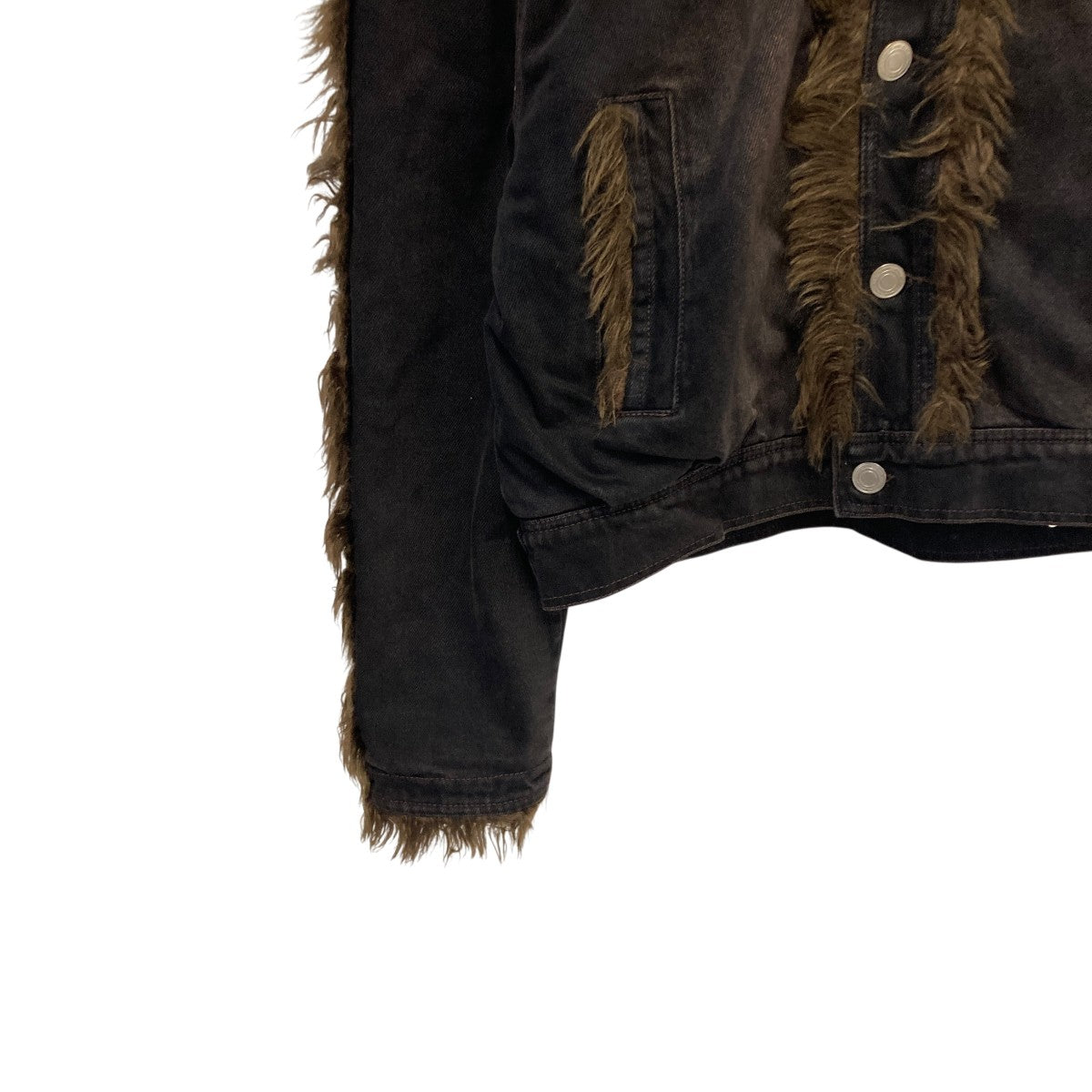 専用 新品 24AW アキレスイオンガブリエル ファー デニムジャケット 新品タグ付き 24AW アキレスイオンガブリエル ファー デニム