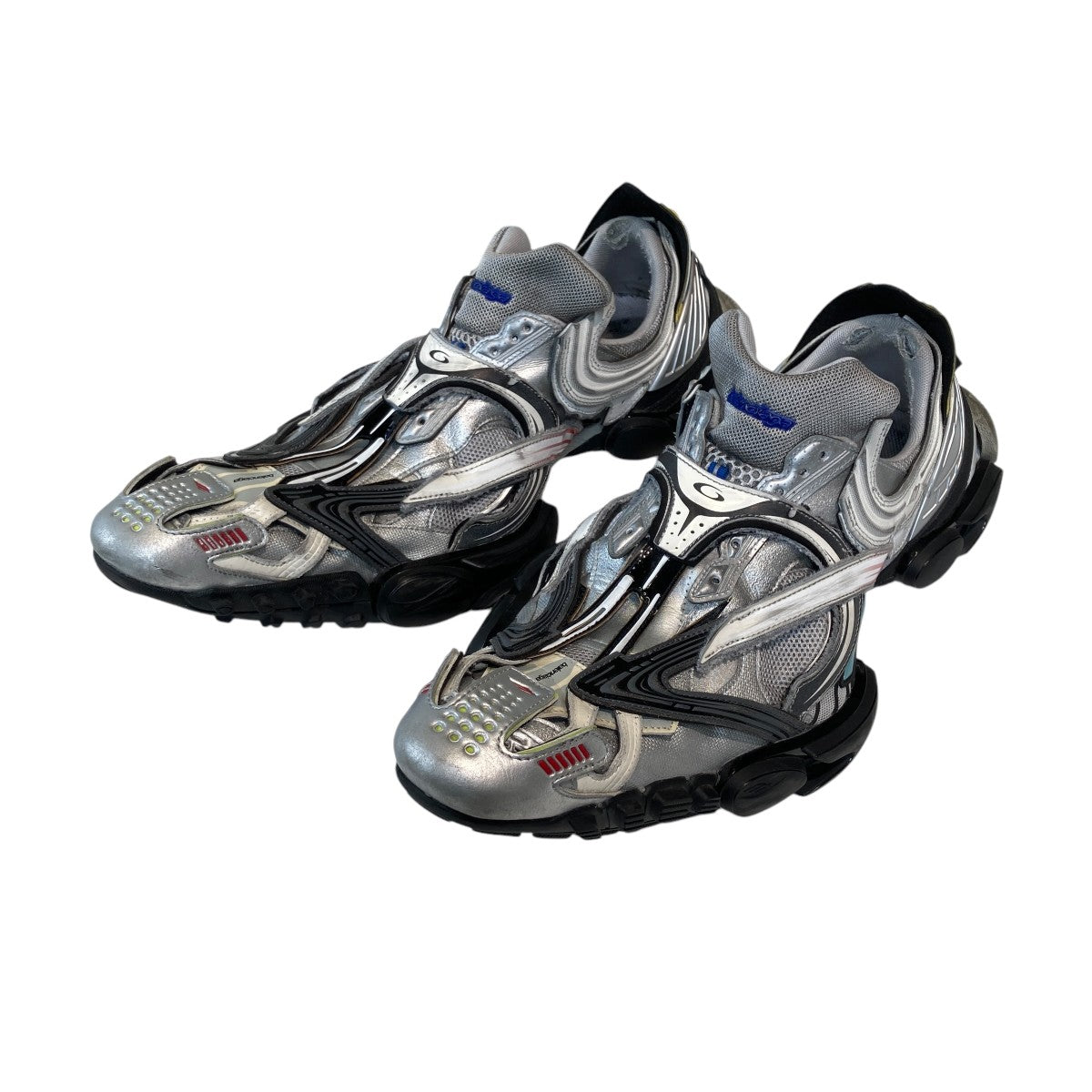 VIP価格★【BALENCIAGA】グレー＆ブラック コットン フーディー BALENCIAGA] SS24 グレー ヘビー グリース フーディ (BALENCIAGA