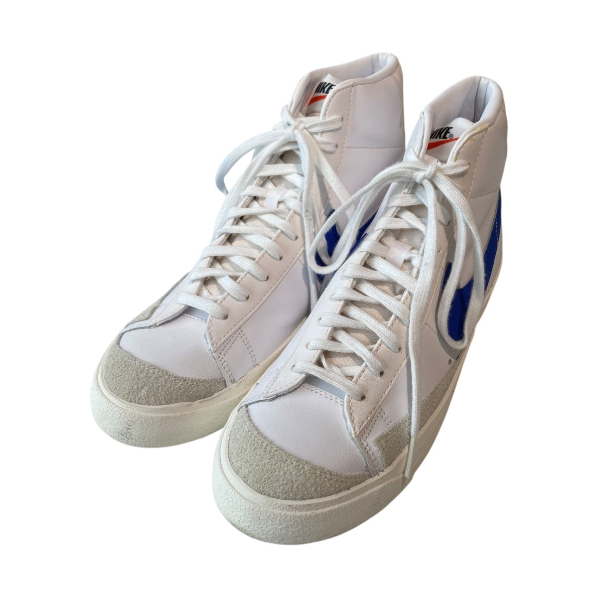 ちゃんかぱーなNike Blazer スニーカー ホワイト/グレー/ブルー Nike X Off-White ナイキ x オフホワイト The 10: Blazer Mid