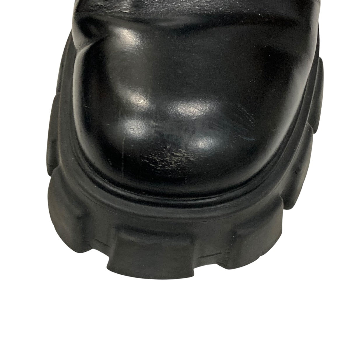 PRADA(プラダ) モノリス ブラッシュドレザーチェルシーブーツ2TE174