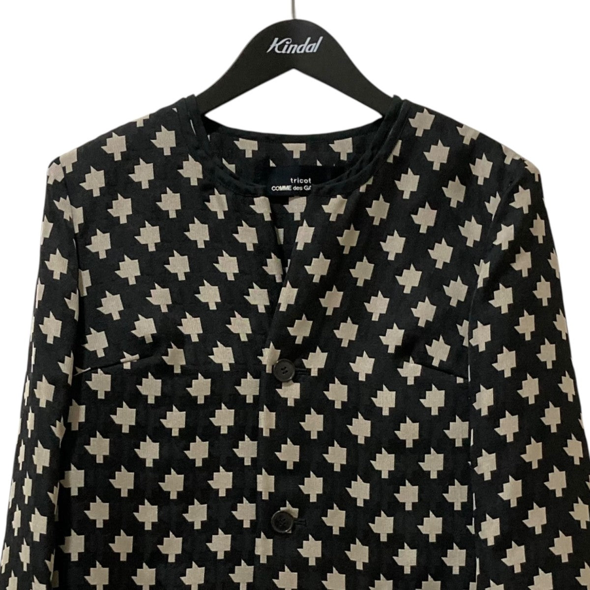 tricot COMME des GARCONS ノーカラージャケット tricot COMME des GARÇONS ノーカラージャケット M