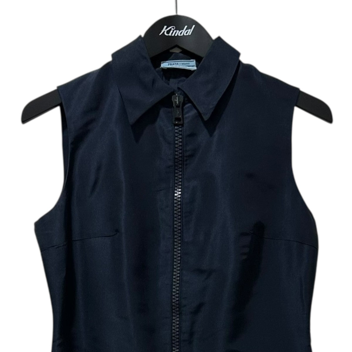 PRADA プラダ ワンピース　ノースリーブ デニム ネイビー　38S PRADA プラダ ワンピース ノースリーブ デニム ネイビー 38S