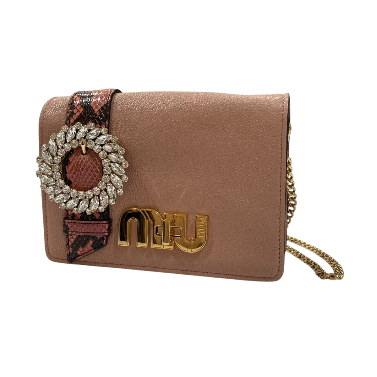 MIU MIU チェーンショルダーバッグ5BF068 古着・中古-1枚目のアイテム画像
