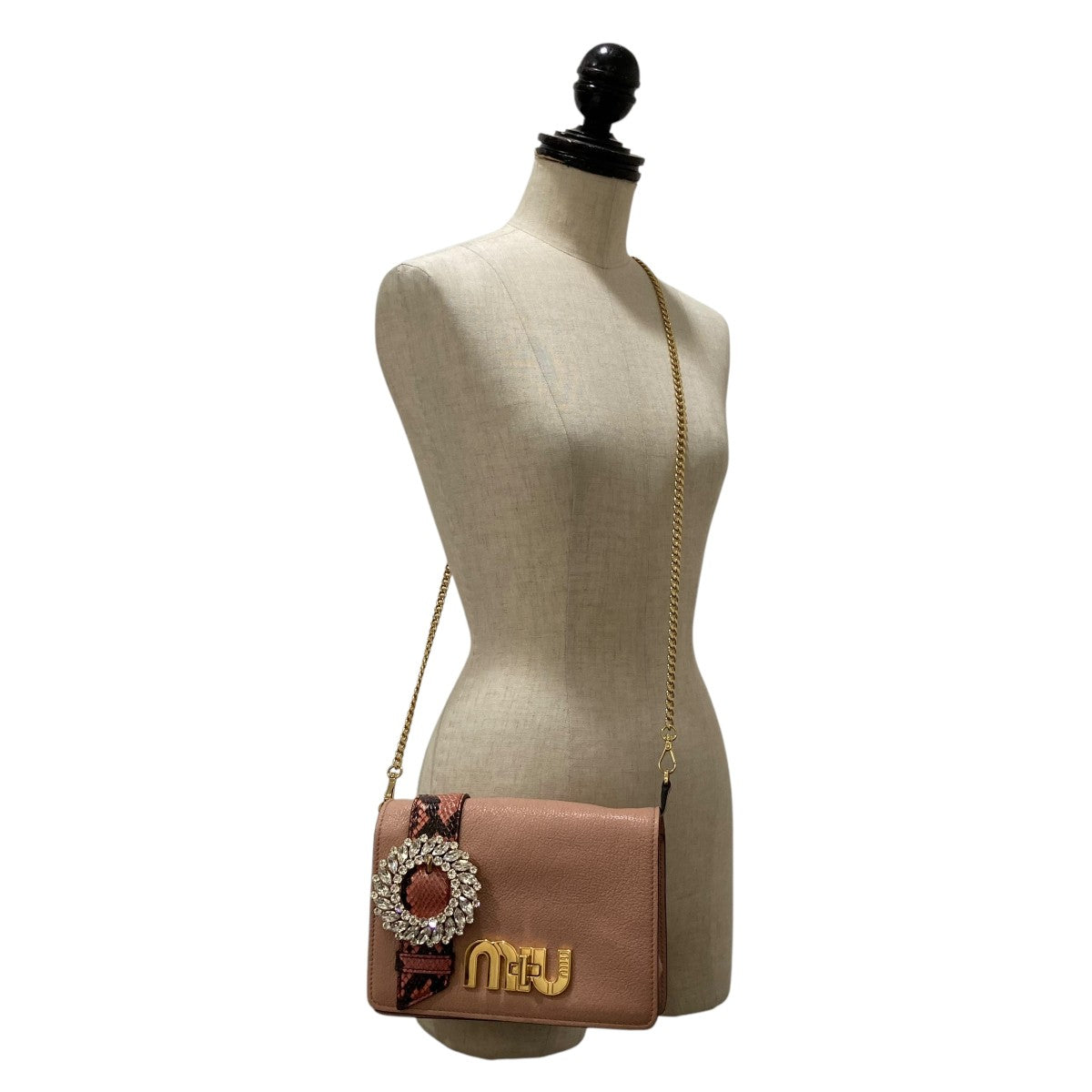 MIU MIU チェーンショルダーバッグ5BF068 古着・中古-7枚目のアイテム画像