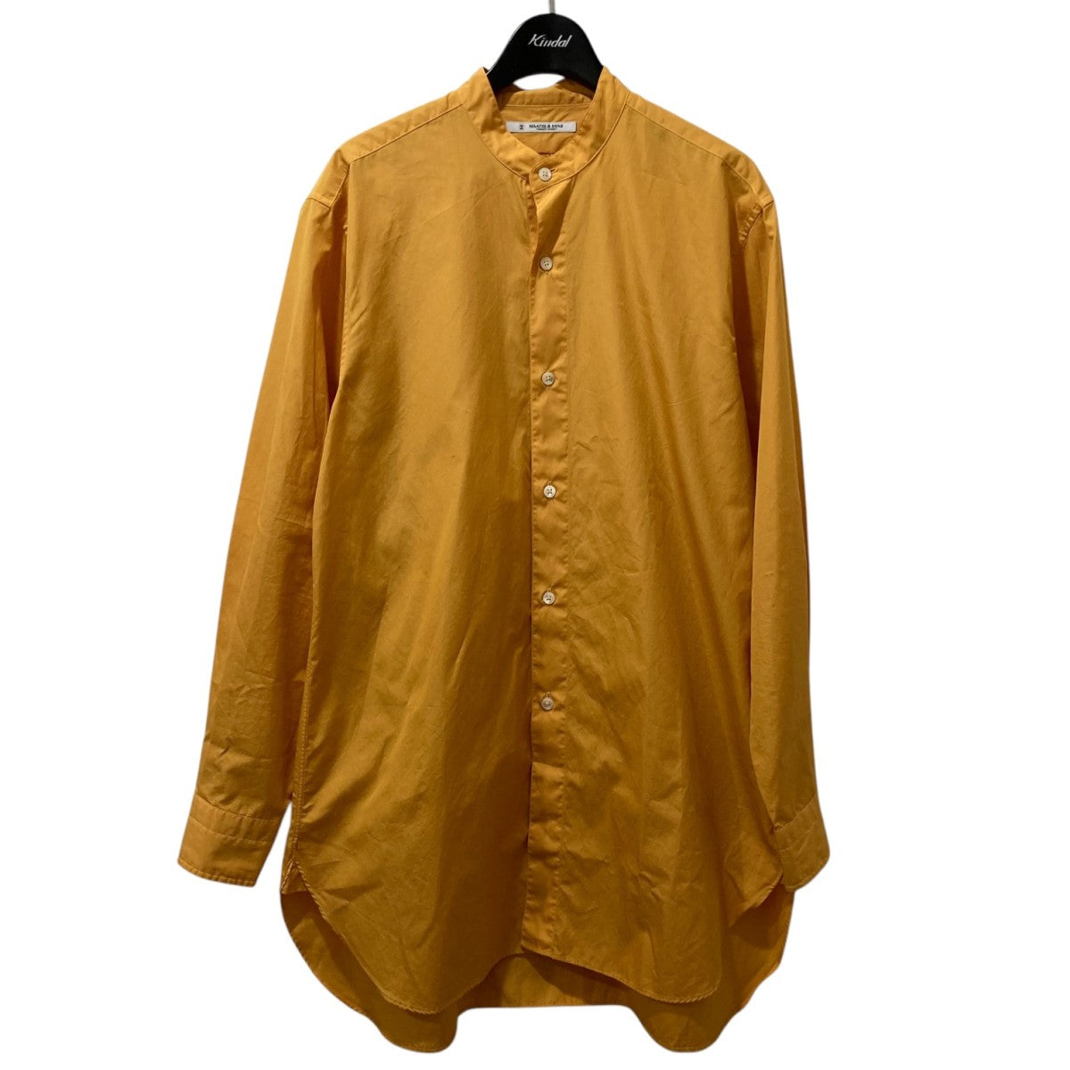 MAATEE＆SONS(マーティーアンドサンズ) バンドカラーシャツ