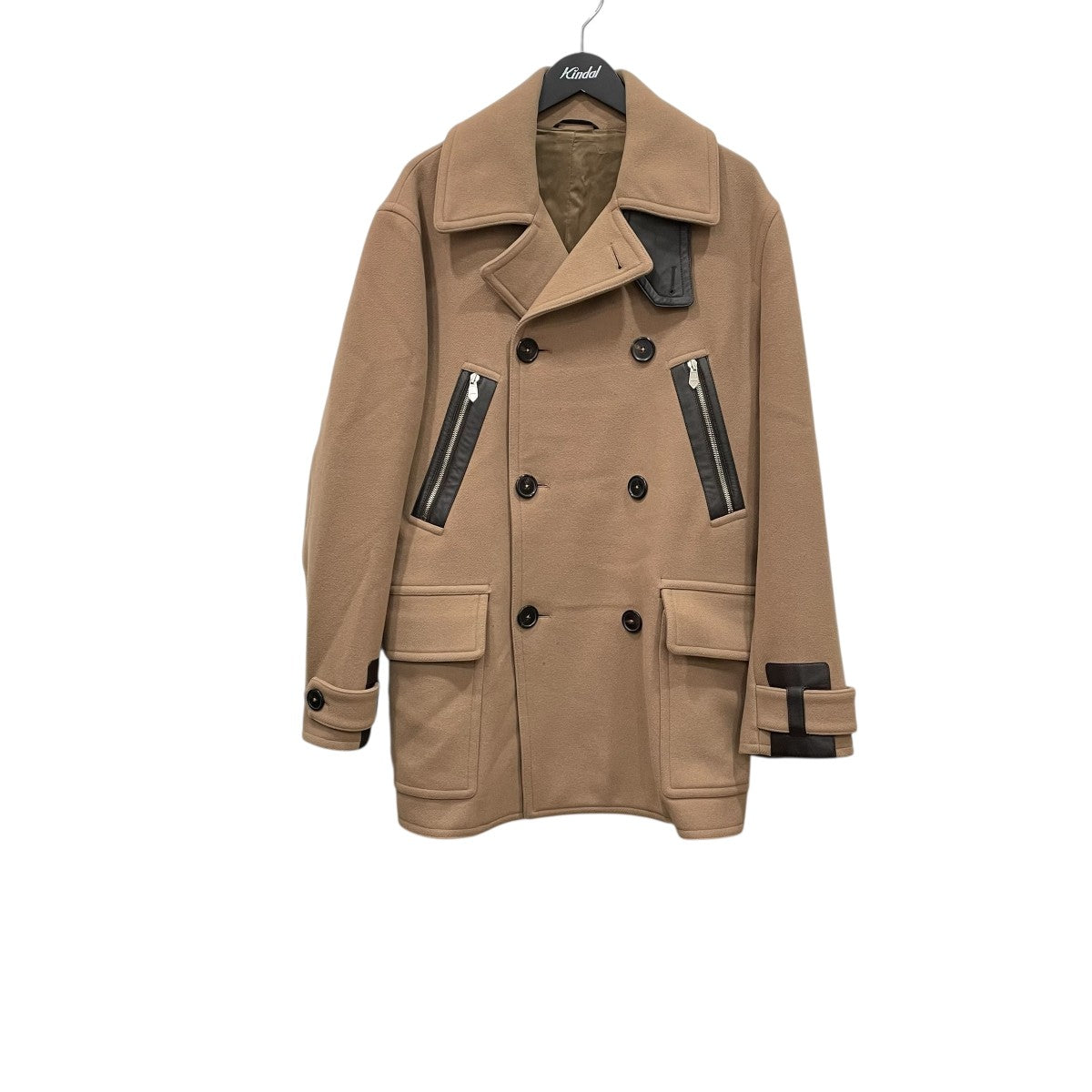 HERMES(エルメス) ダブルブレストウール ピーコート ベージュ サイズ