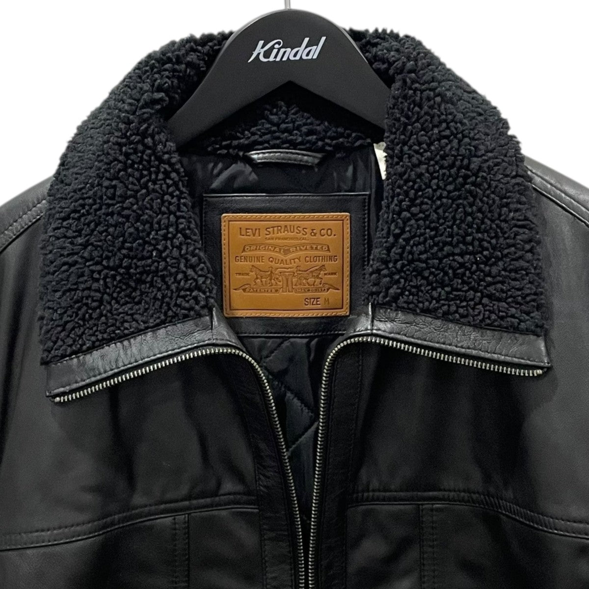 LEVI'S(リーバイス) ジップアップレザー中綿ジャケット CRUZ LEATHER