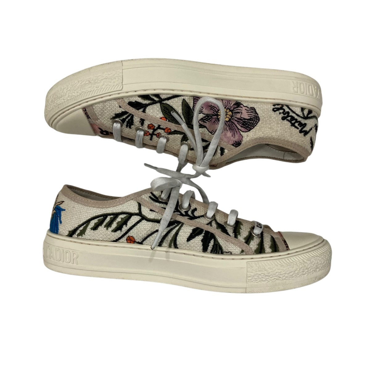 Christian Dior(クリスチャンディオール) walk'n'dior花刺繍スニーカー