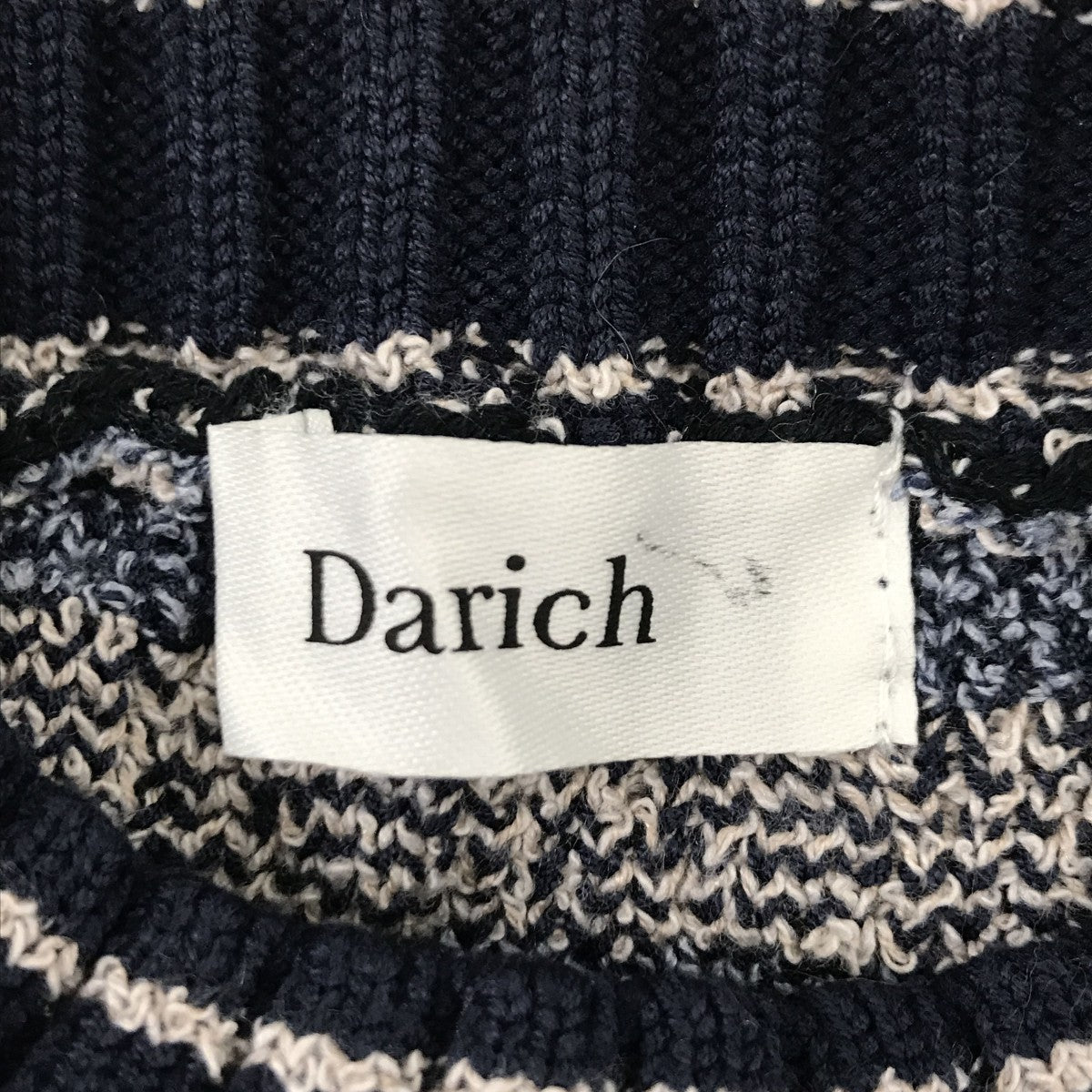 DDマリンボーダーニットロングニットワンピース112314051
