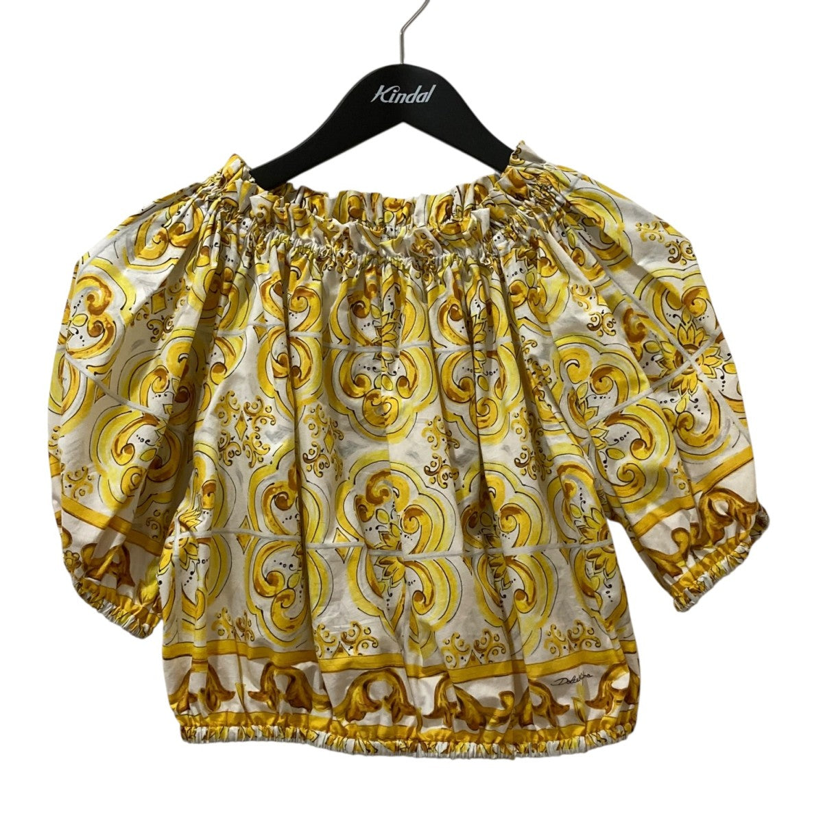 ドルチェアンドガッバーナ DOLCE ＆ GABBANA 22SS ダメージ加工ノースリーブカットソー F8R29Z ブラック サイズ：38 DOLCE ＆ GABBANA(ドルチェアンドガッバーナ) 22SSダメージ加工