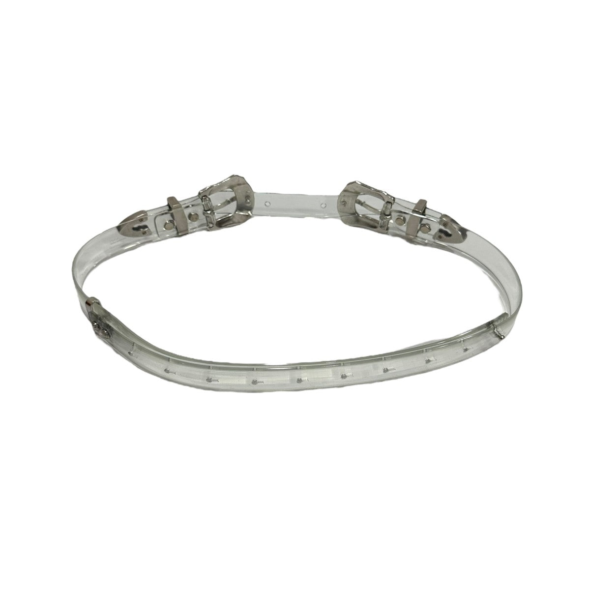 TOGA ARCHIVES(トーガアーカイブス) Double buckle belt clear