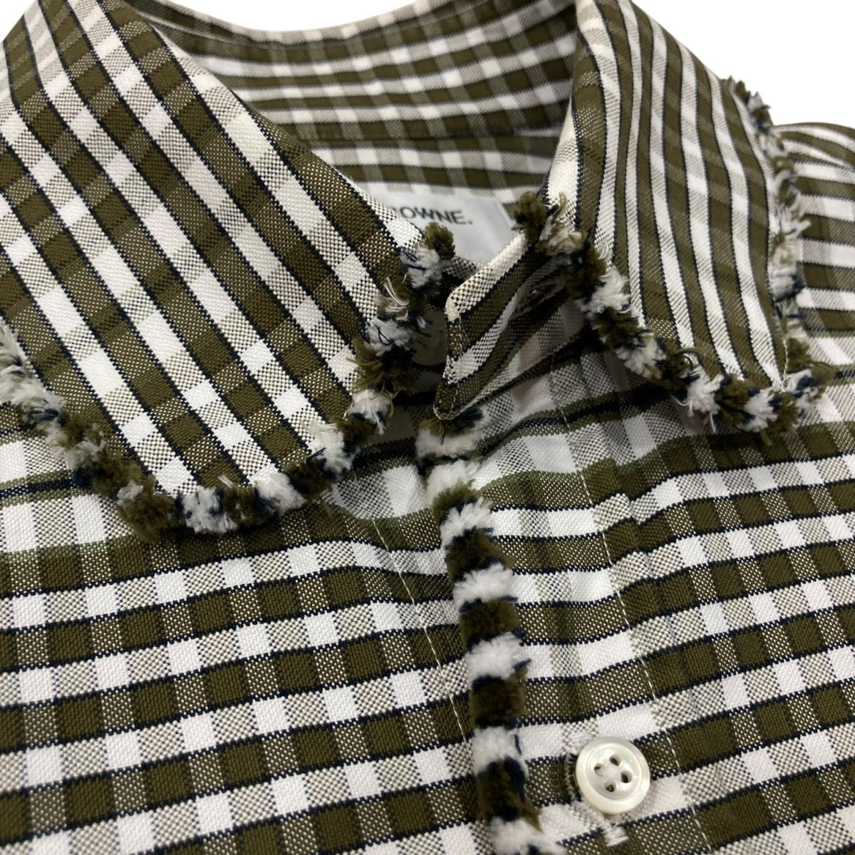 Thom Browne(トム・ブラウン) カットオフチェックシャツMWL006T