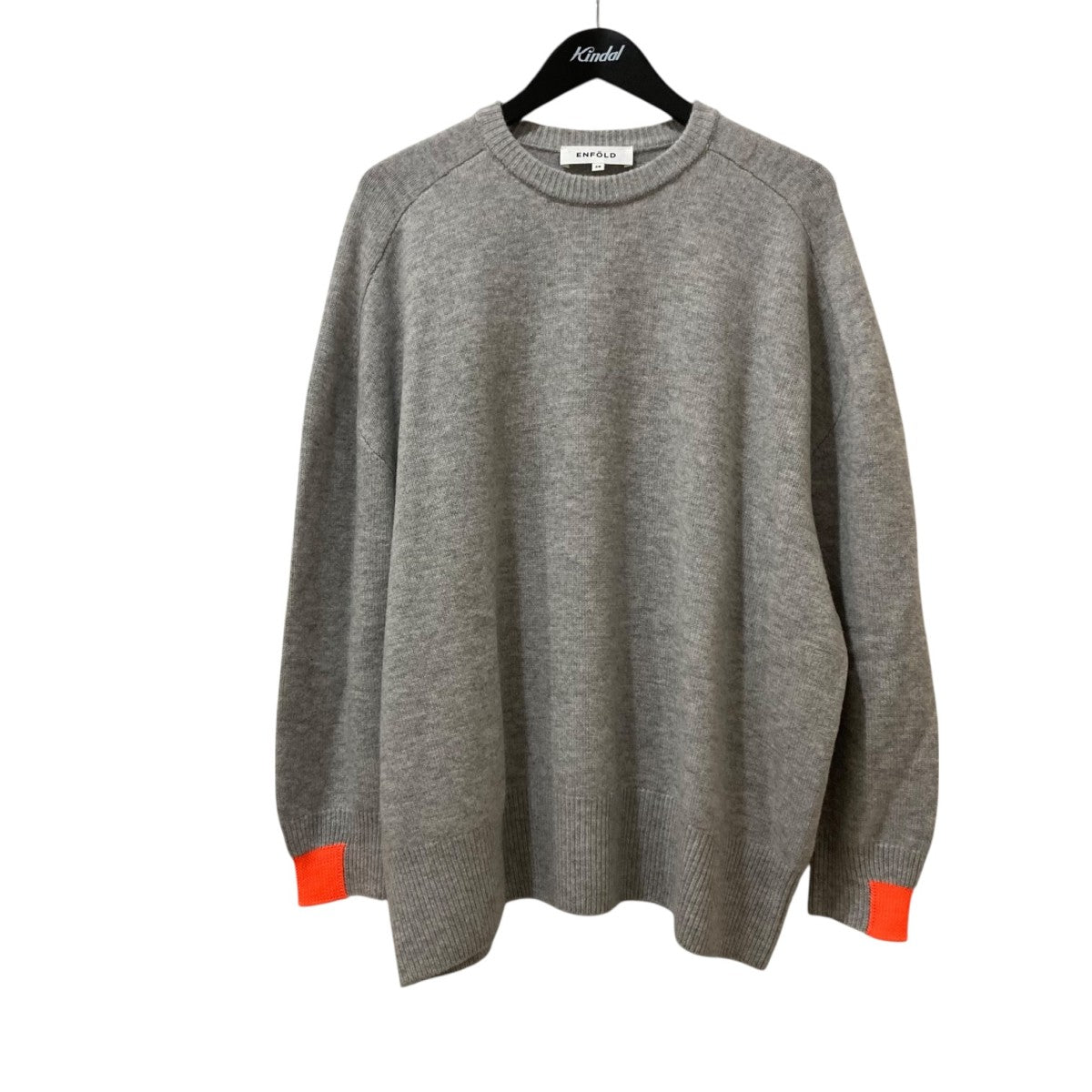 ENFOLD エンフォルド 圧縮ウールDROPニット 美品 ENFOLD エンフォルド KNIT COMBINATION SHIRT 2024AW