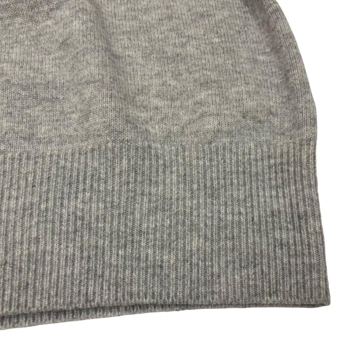 ENFOLD ウール　ラウンド　フレア　ニット　グレー　38 ENFOLD(エンフォルド) WIDE CIRCLE PULLOVER ニット 300GA270