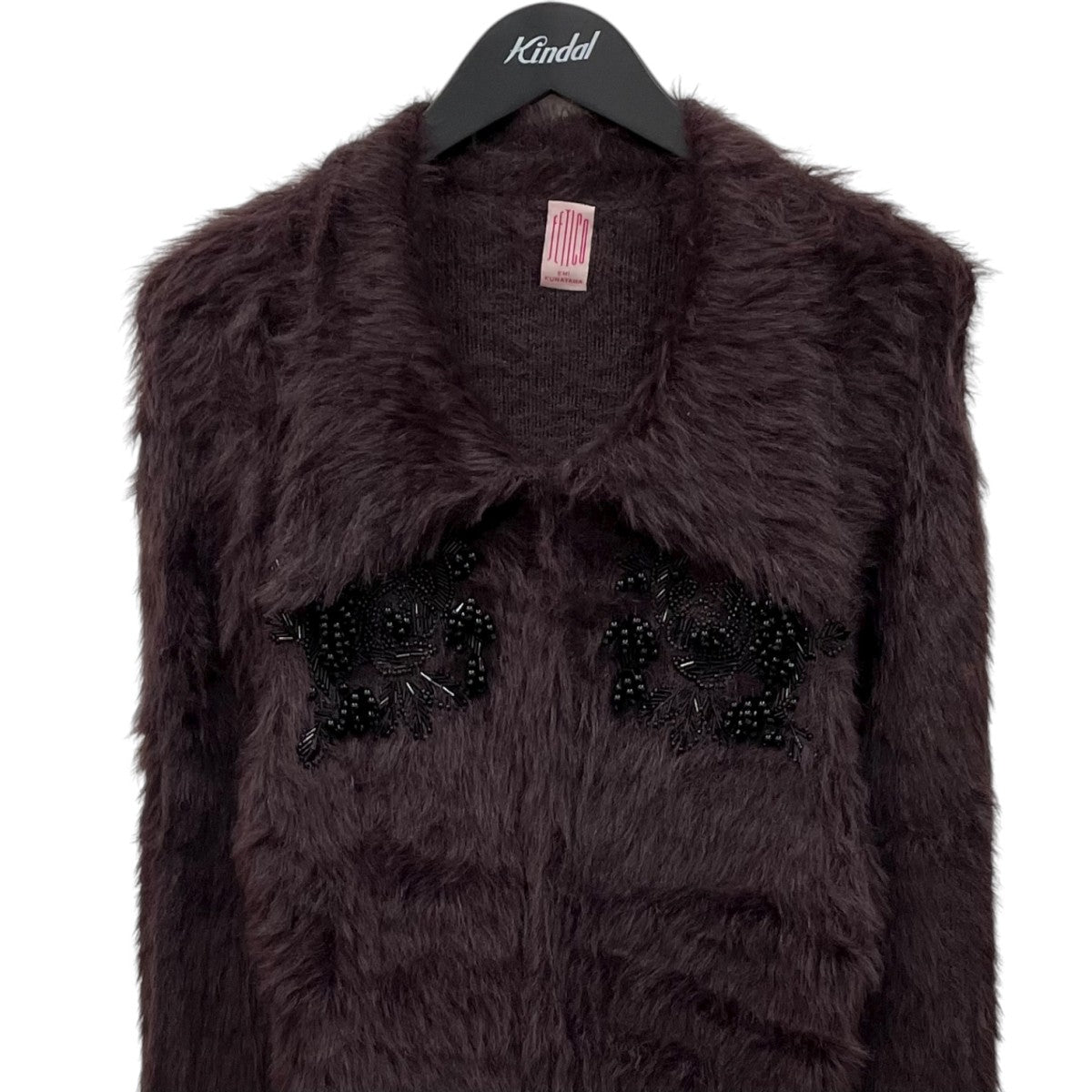 FETICO(フェティコ) Fur Knit Bead Emb ジャケットFTC244-0710 FTC244