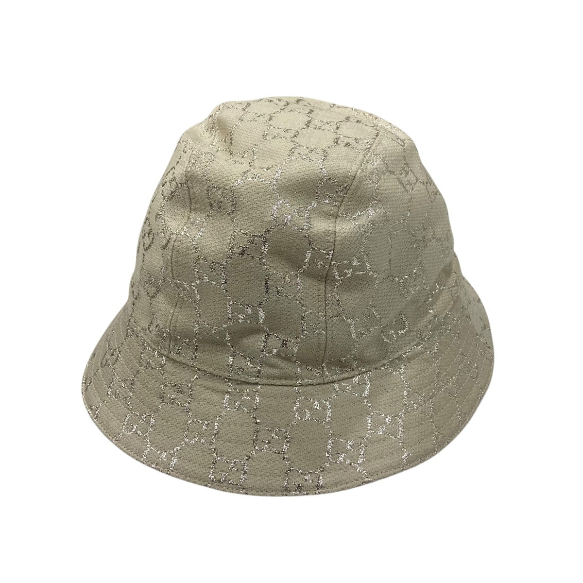 SALE GUCCI ホワイトハット　ニットメッシュGG ホワイト（白）系 GUCCI(グッチ) ニットキャップ・ビーニー(メンズ