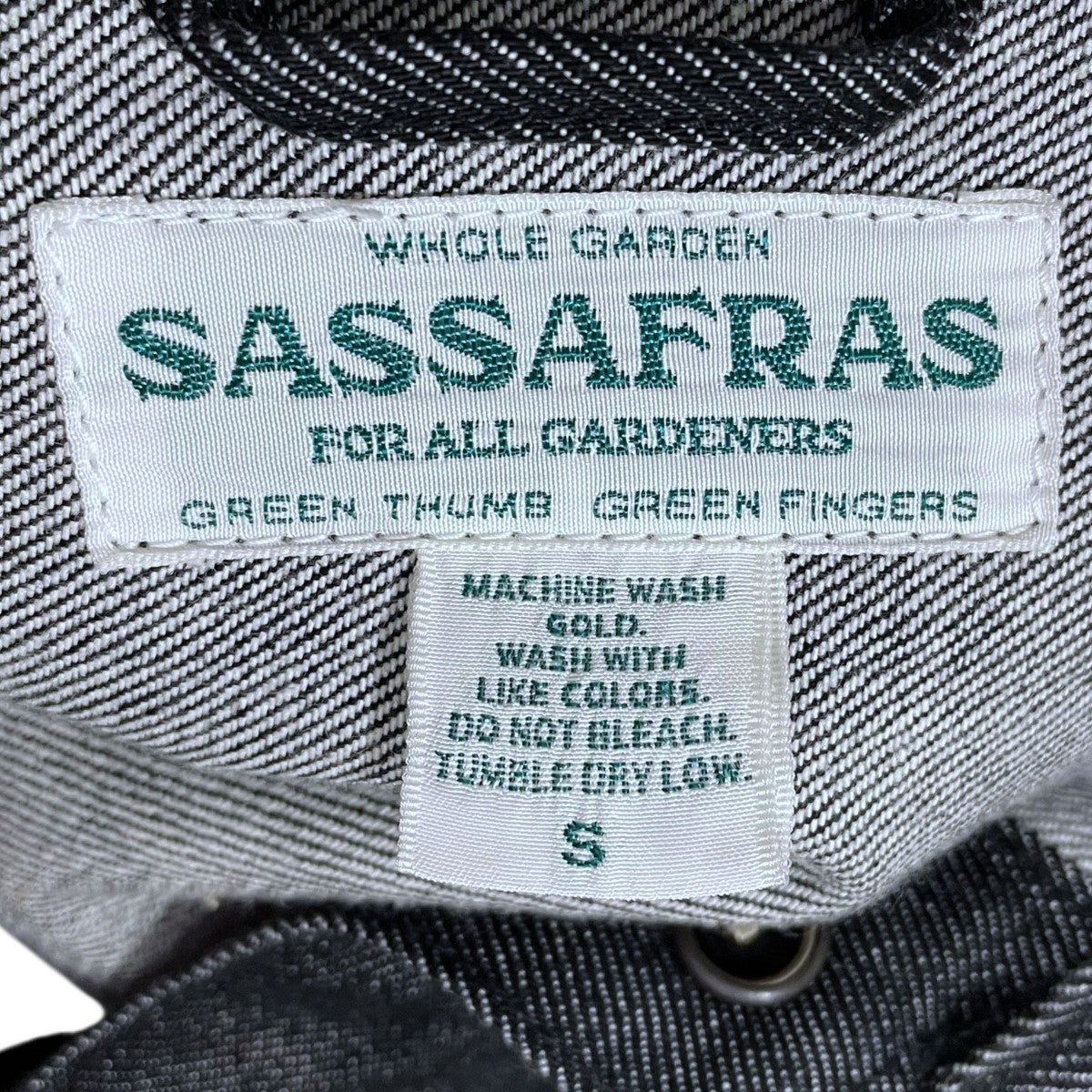 ブラック クロ様 SASSAFRAS 未使用 ササフラス ガーデナージャケット SF-242168