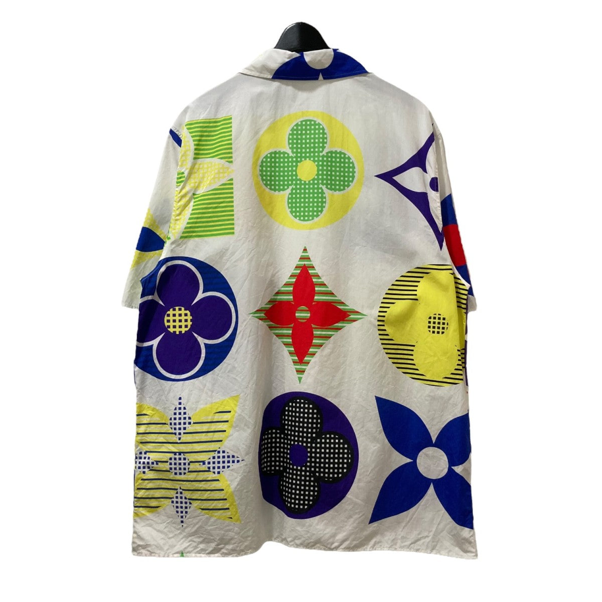 Louis Vuitton カラフルモノグラム半袖シャツM Louis Vuitton カラフル半袖シャツ 今日特価】Louis Vuitton