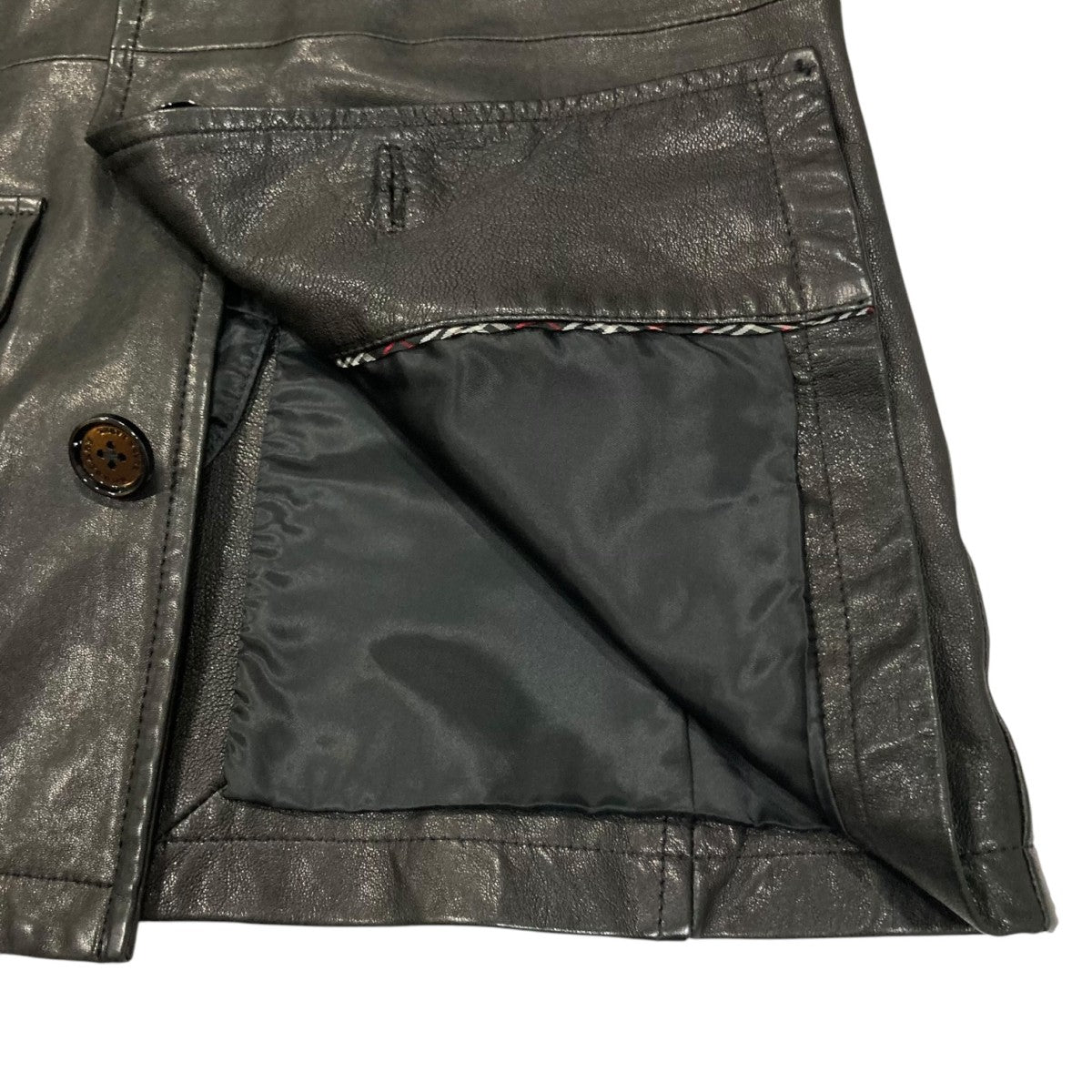 BURBERRY BLACK LABEL レザージャケットBMP46-315-09 古着・中古-5枚目のアイテム画像