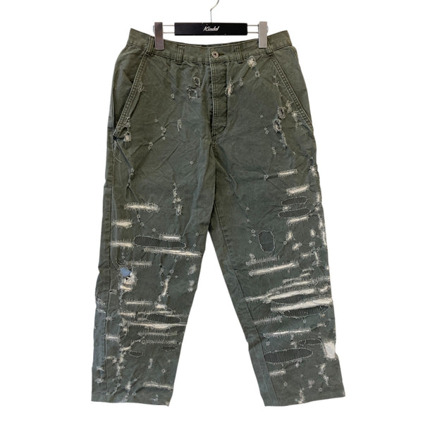 ISSUETHINGS(イシューシングス) type 37 repairパンツ カーキ サイズ 2