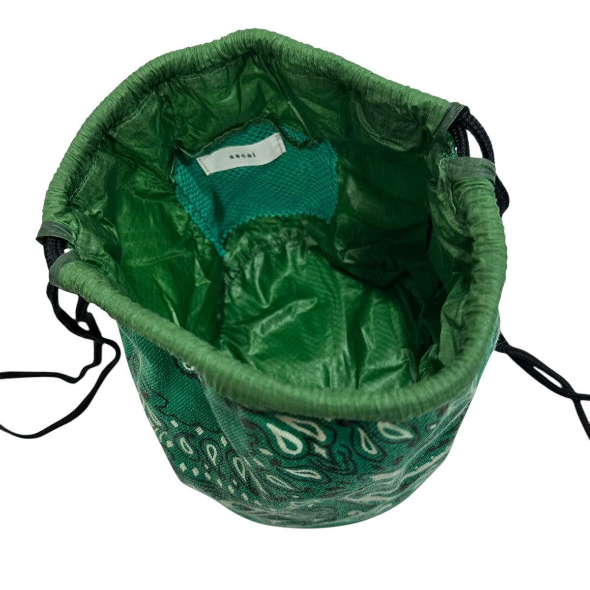 sacai(サカイ) Reversible Kinchakuペイズリー巾着ショルダー