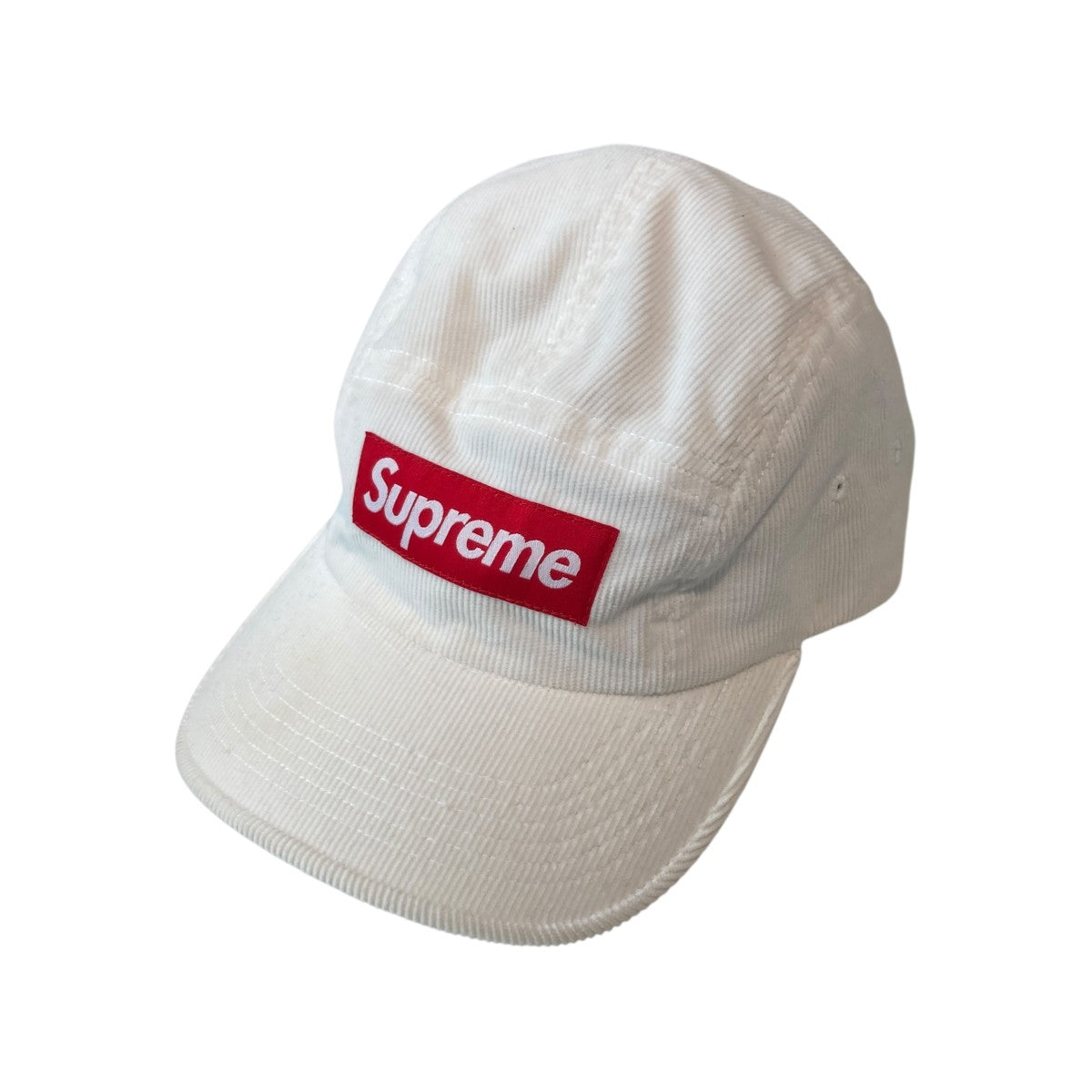 Supreme(シュプリーム) Corduroy Camp Capキャップ ホワイト