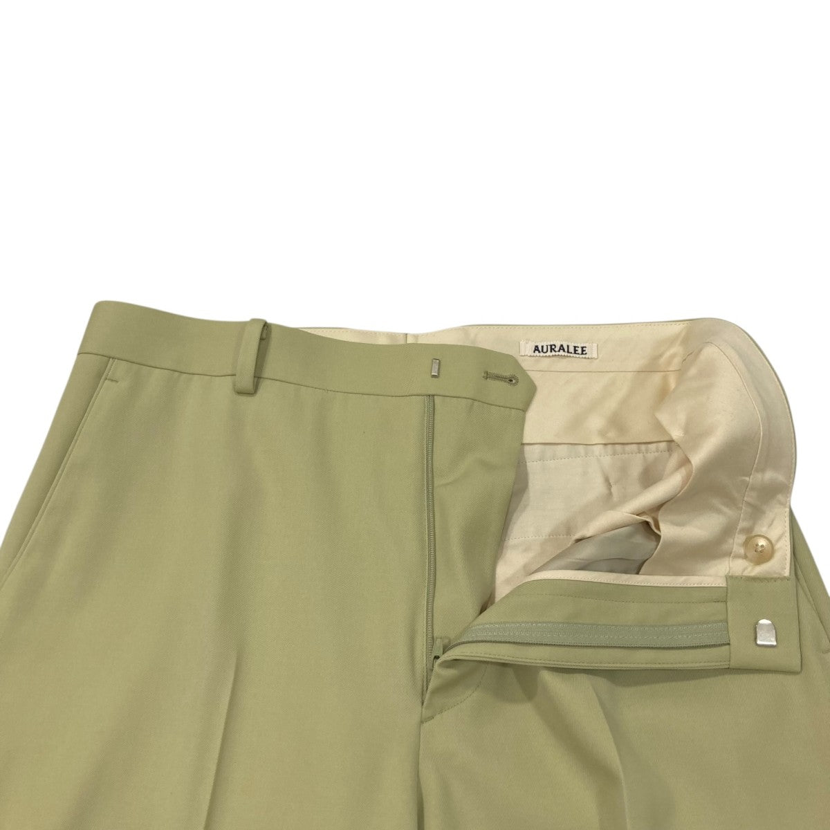 AURALEE LIGHT WOOL MAX GABARDINE SLACKSスラックスパンツA24AP02MG 古着・中古-3枚目のアイテム画像