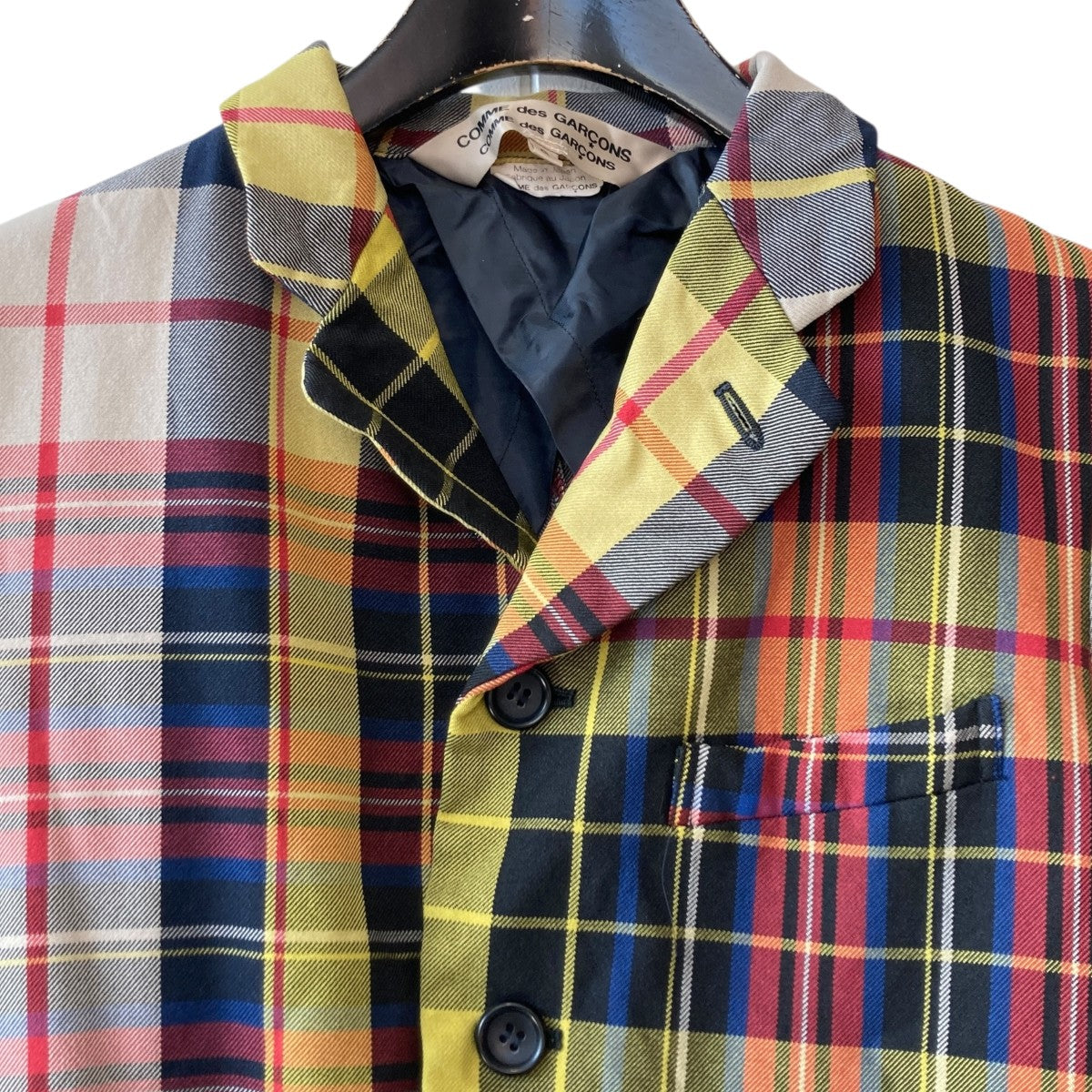 2008 Comme Des Garcons SHIRT チェック柄ジャケット - L – Holsales