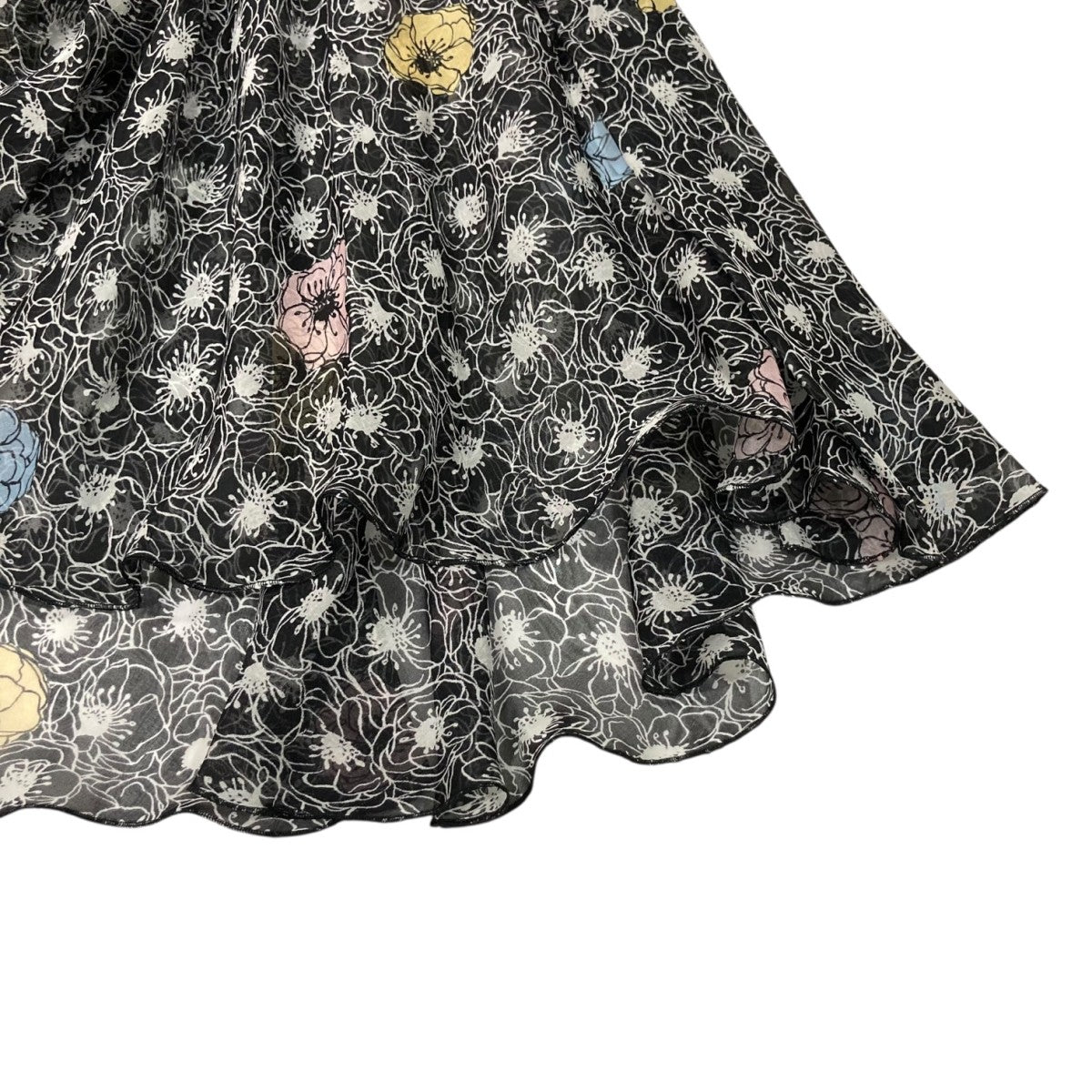 花柄シルクノースリーブワンピースP21EN2M H1325510
