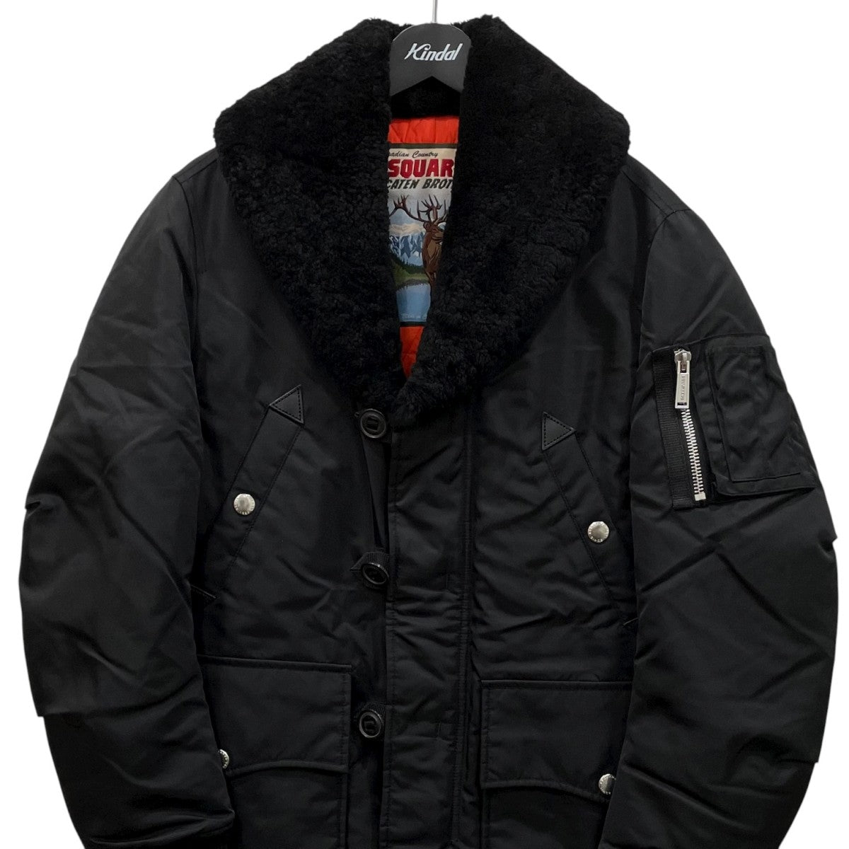 DSQUARED2(ディースクエアード) ムートンファー中綿ジャケット