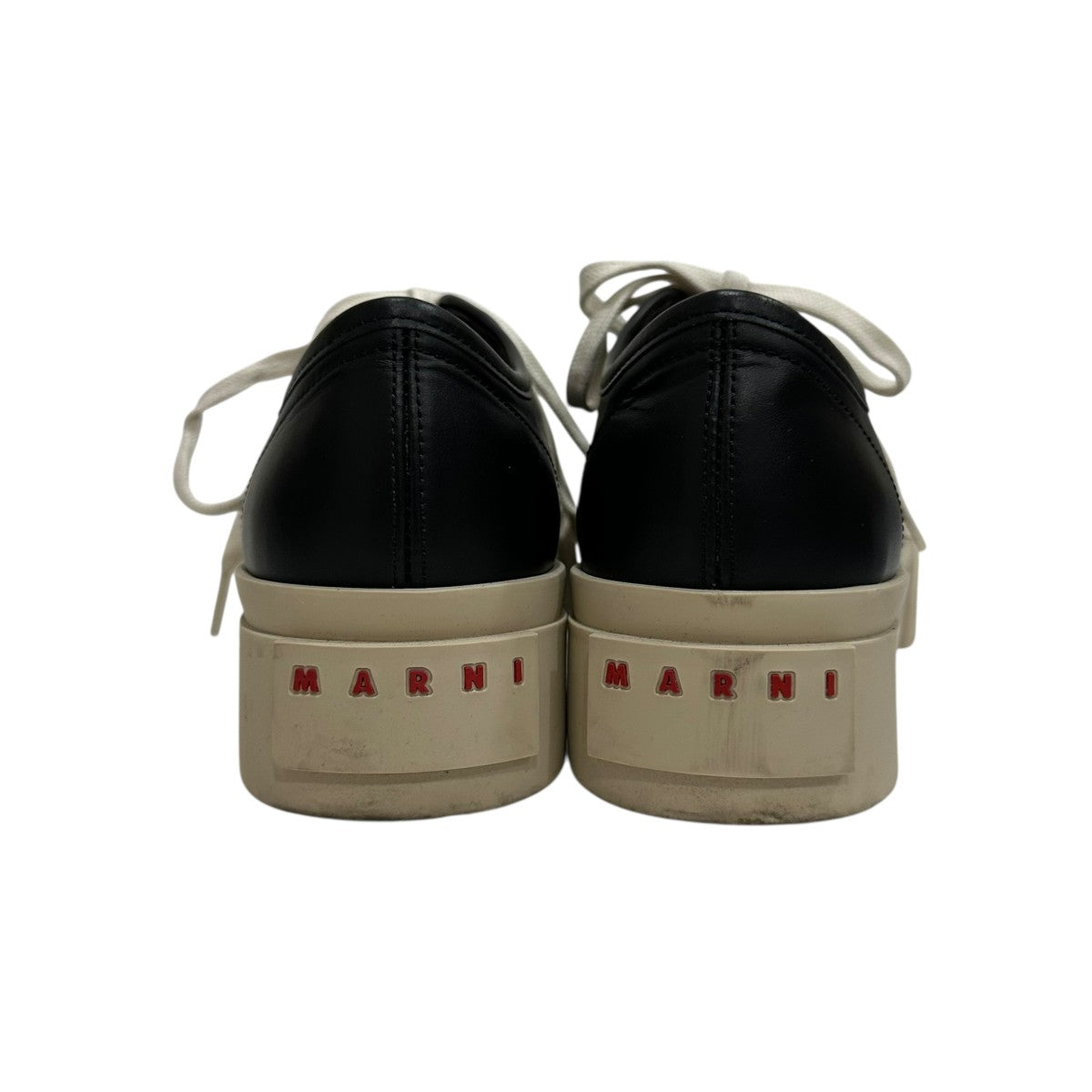 MARNI(マルニ) Leather PABLOスニーカー ブラック×ベージュ