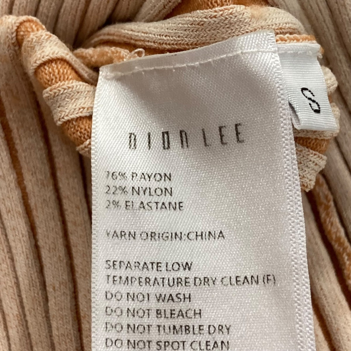 DION LEE バックオープンリブニットワンピース 古着・中古-9枚目のアイテム画像